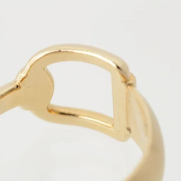 Gucci Horsebit Scarf Ring Gold Plated Vintage - Picture 8 of 10